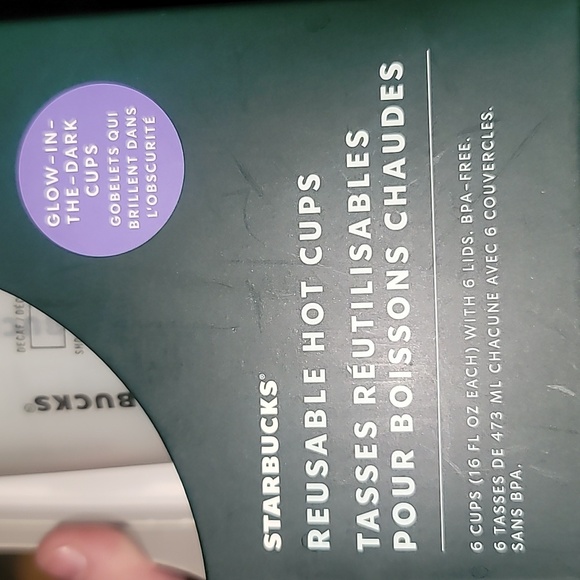 Starbucks Reusable Hot Cups with Lids Glow-in-the-Dark Halloween Fall 6pk - Picture 11 of 16